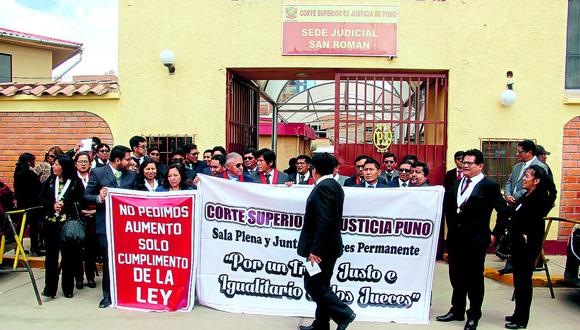 Huelga de jueces retrasa más de 600 audiencias en sede judicial de San Román 