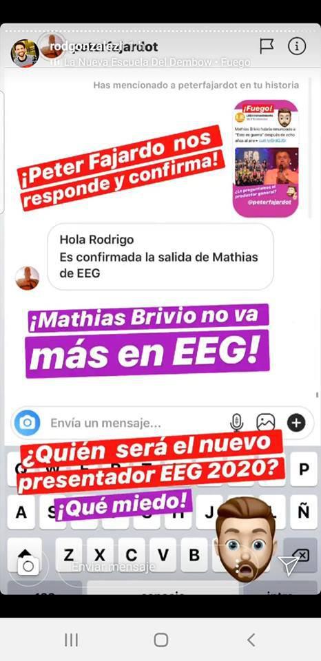 Mathías Brivio no va más en la conducción de Esto es Guerra