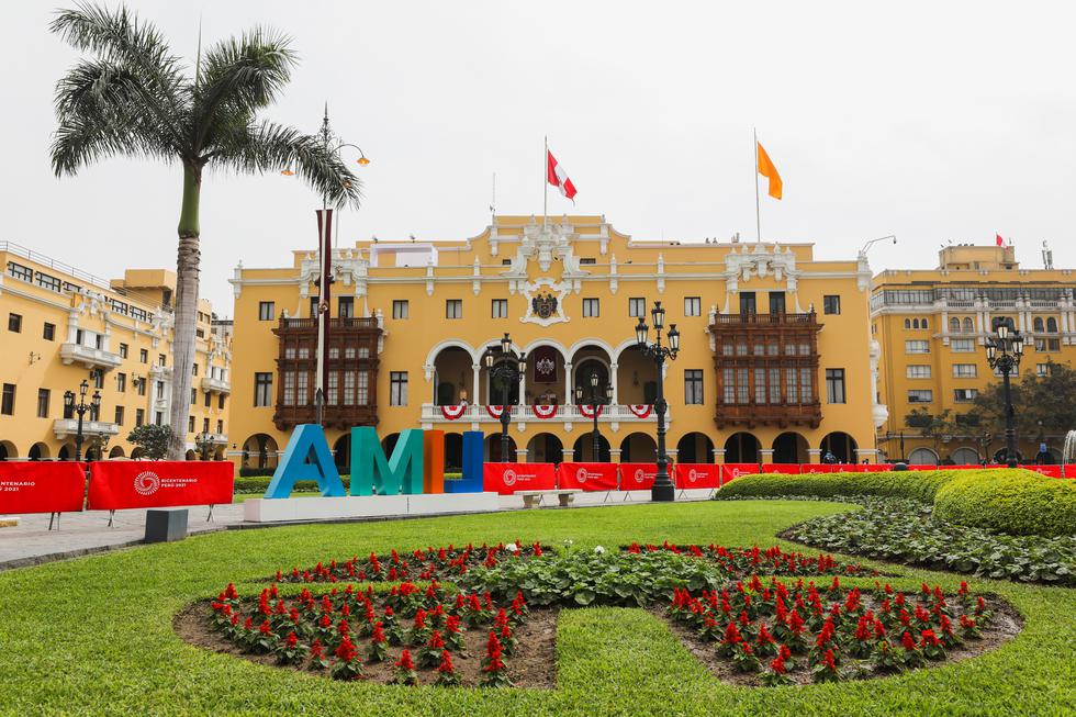 En el contexto de las Fiestas Patrias, la Municipalidad de Lima viene realizando una serie de preparativos en el Centro Histórico para la conmemoración del Bicentenario de la Independencia del Perú. (Foto: Municipalidad de Lima)