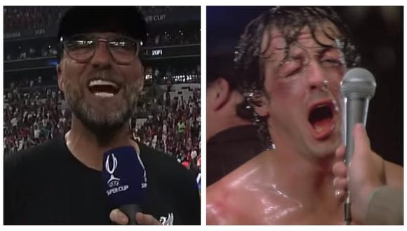​Jürgen Klopp causa furor al imitar el mítico "¡Adrian!" de Rocky Balboa (VIDEO)