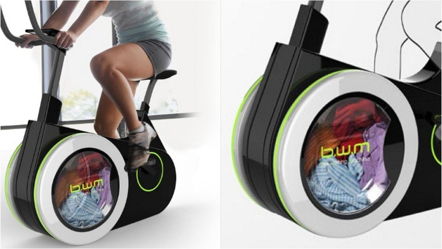 Crean bicicleta que te permite lavar ropa y al mismo tiempo ejercitar tu cuerpo 