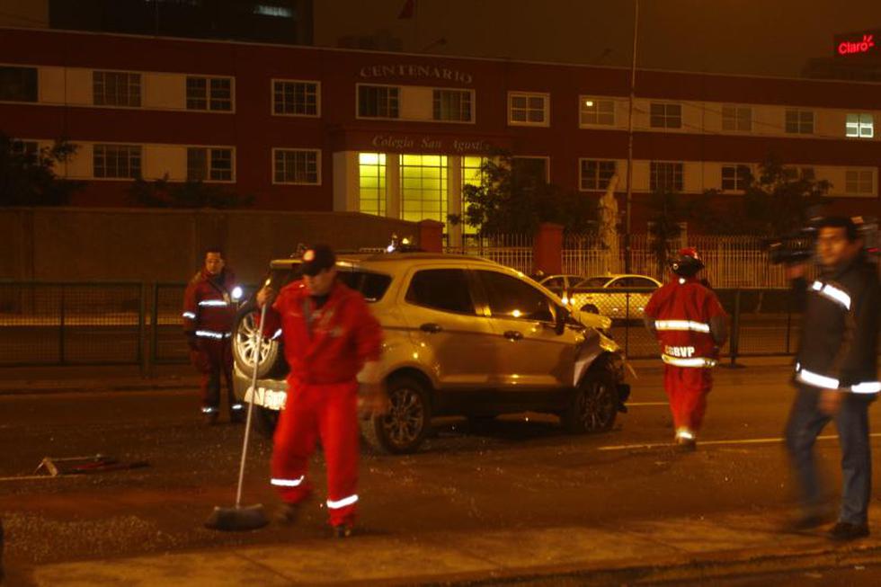 Exceso de velocidad causó accidente en la avenida Javier Prado