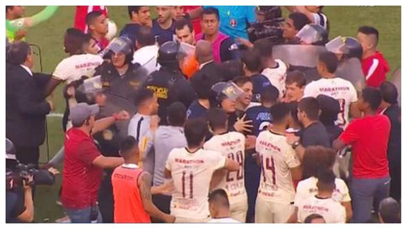 Jugadores protagonizaron conato de bronca tras el Universitario vs Alianza Lima (VIDEO)