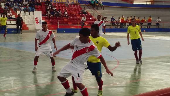 Tumbes: La selección peruana de futsal iguala 2-2 con Ecuador 
