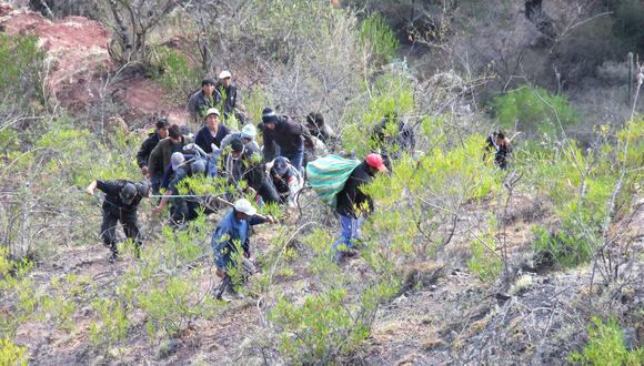Huanta: en medio de matorrales hallan cuerpo faltante de accidente automovilístico 