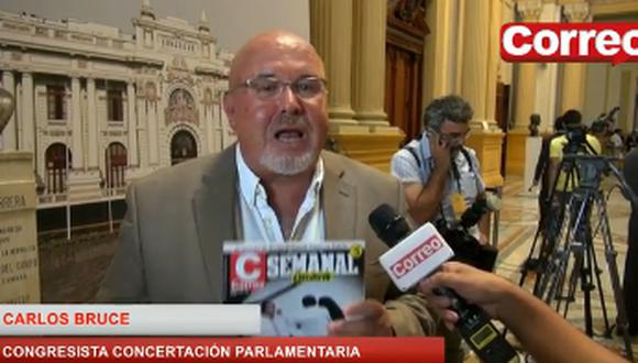 Carlos Bruce: Comisión multipartidaria del Congreso debe investigar reglaje a opositores (Video)