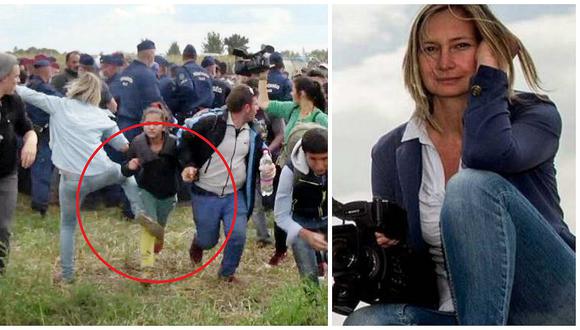 Hungría: Acusan de vandalismo a la reportera que pateó a refugiados (VIDEO)