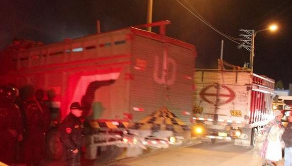 Aduanas filtra camiones de contrabando en Puno