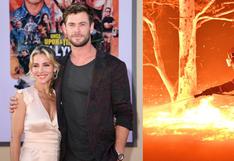 Chris Hemsworth y Elsa Pataky donan un millón de dólares para combatir incendios forestales en Australia