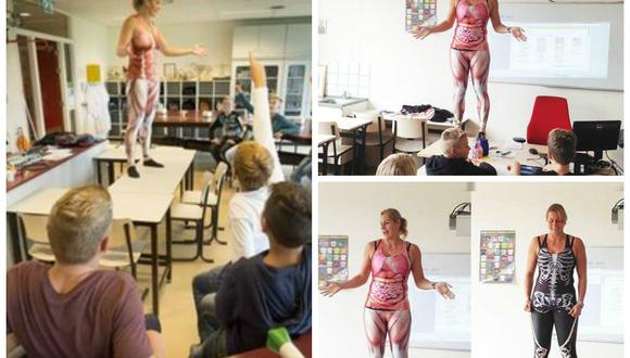 YouTube: Profesora enseña de manera ingeniosa curso de anatomía (VIDEO)