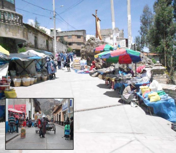 Ambulantes abarrotan pistas y veredas