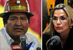 Presidenta de Bolivia sobre Morales: “Está enloquecido porque ha perdido el poder”