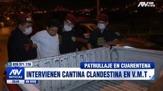 Intervienen cantina clandestina en pleno toque de queda en SJM (VIDEO)