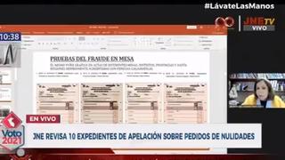Lourdes Flores: “Existe un mismo puño gráfico en actas de escrutinio de diferentes centros de votación”