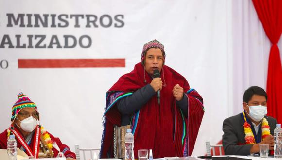 El presidente Castillo pidió que se hagan obras sin corrupción. Huancané. Foto/Difusión.