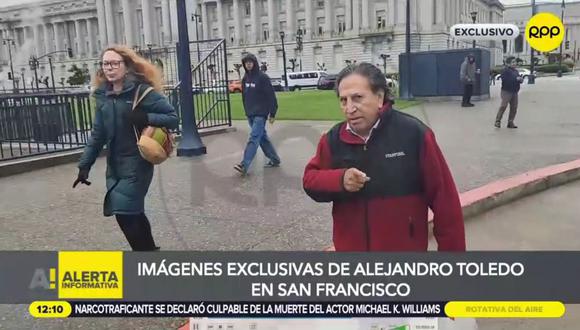 Alejandro Toledo evitó declarar ante la prensa en Estados Unidos. (RPP)
