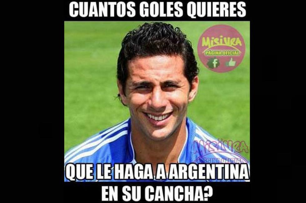 Crean divertidos memes sobre el partido Argentina vs Perú (Fotos)