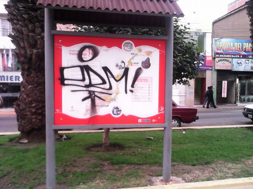 Caretur le declara guerra a grafiteros por daños a propiedad privada