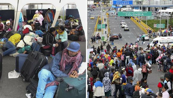 Gobierno de Ecuador habilitó 35 buses para trasladar a ciudadanos venezolanos al Perú