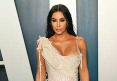 Kim Kardashian lució un peculiar look durante su visita a Nueva York 