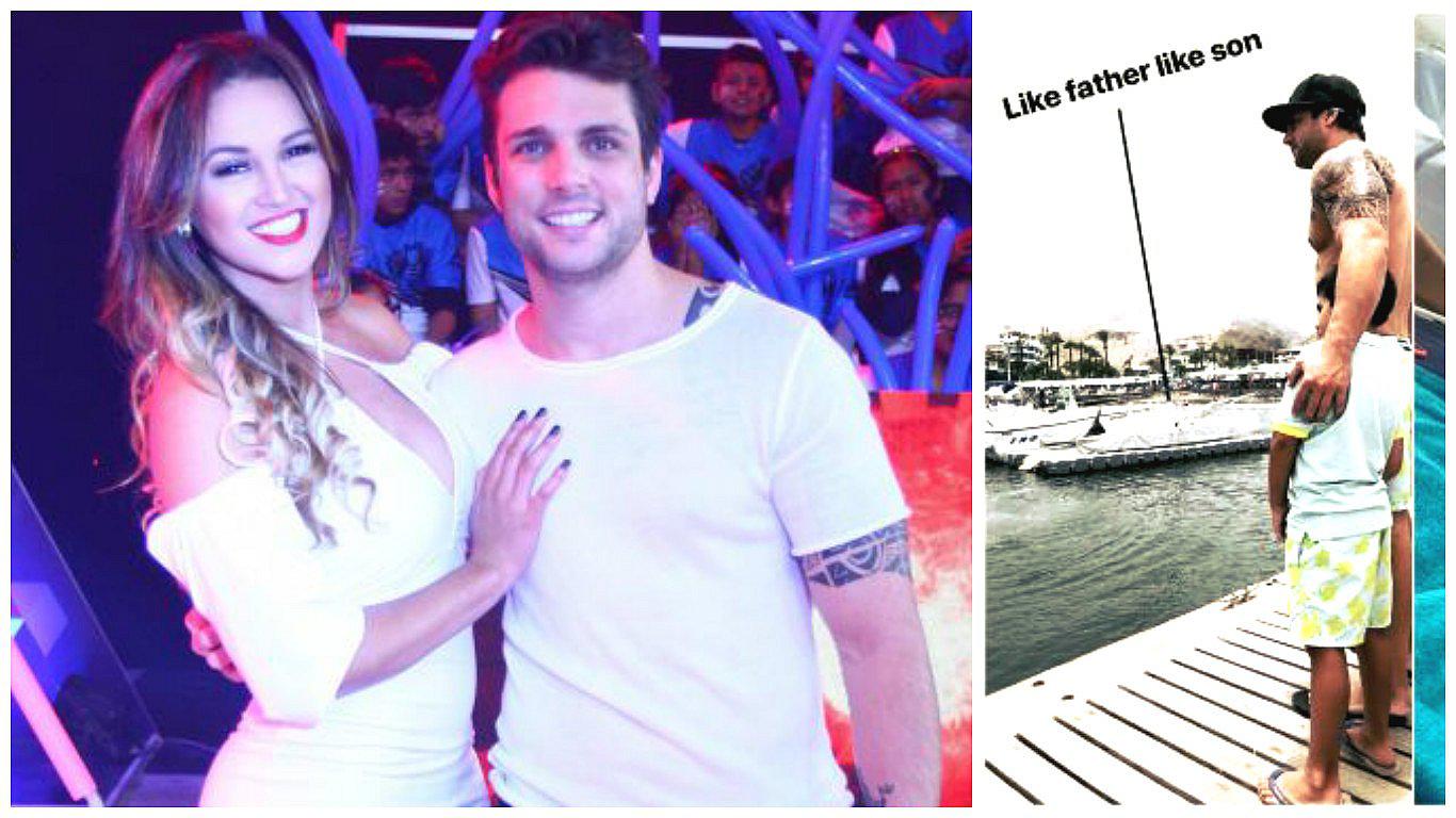 Angie Arizaga comparte tierna fotografía junto a Nicola Porcella y su hijo