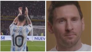 Lionel Messi casi llora al recordar emotivo momento en La Bombonera (VIDEO)