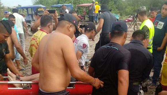 Joven muere ahogado al intentar cruzar la quebrada Carneros en Tambogrande 