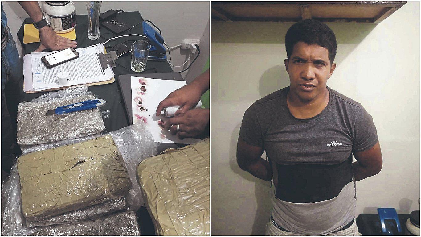 Frustran entrega de 8 kilos de marihuana 