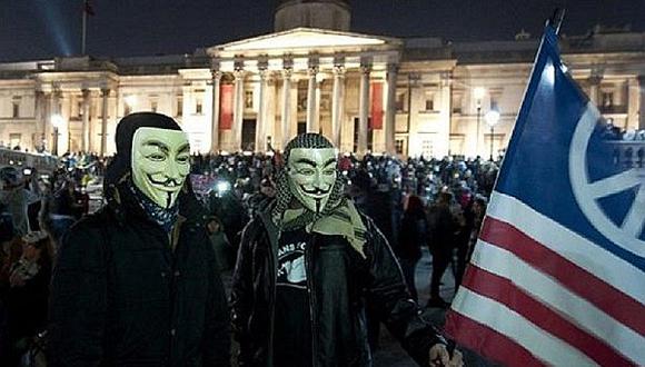 Anonymus toma varias ciudades del mundo en 'Marcha del Millón de Máscaras'