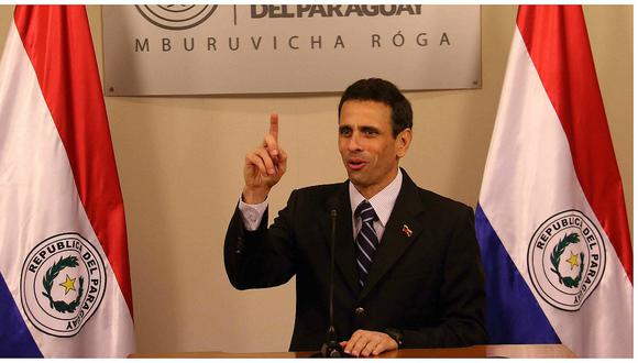 Venezuela: Henrique Capriles pide apoyo a Paraguay y a Mercosur para resolver crisis 