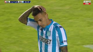 Racing falló un penal: Javier Correa desperdició el empate ante Melgar por la Copa Sudamericana