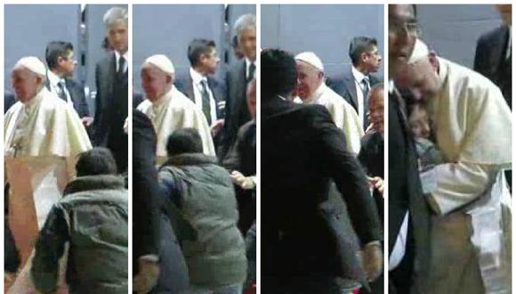 Emotivo: Niño burla seguridad y abraza al Papa Francisco [VIDEO]