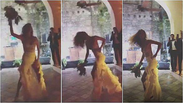 Stephanie Cayo asombra en su boda bailando tema de Beyoncé (VIDEOS)
