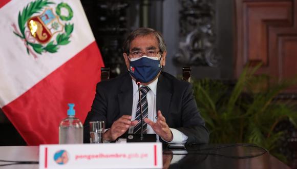 El ministro de Salud, Óscar Ugarte, afirmó que llegarán más vacunas la próxima semana. (Foto: GEC)