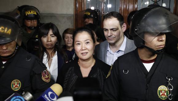 Poder Judicial aclaró resolución sobre las restricciones que debía cumplir Keiko Fujimori y ahora se podrá comunicar con su abogada Giulliana Loza, su esposo, Mark Vito Villanella, y con sus hermanos (Foto: GEC)
