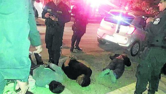 PNP detiene a cinco personas con drogas y arma de fuego