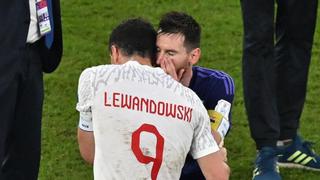 Lewandowski ofreció detalles de la charla con Lionel Messi tras el final del Argentina-Polonia