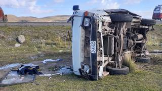 Cuatro heridos deja choque de vehículos en la carretera Juliaca-Huancané