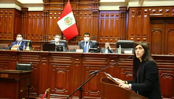 Ministra de Economía, María Antonieta Alva, debe responder dos mociones de interpelación (Foto: Congreso)