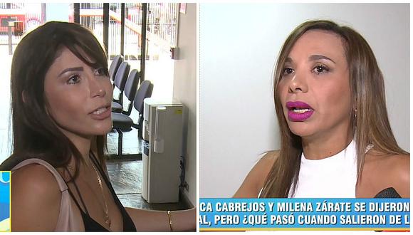 Mónica Cabrejos y Milena Zárate siguieron discusión en pasillos tras entrevista (VIDEO)