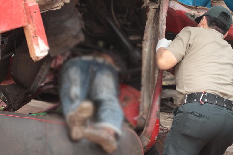 Camión aplasta a pasajero de mototaxi en Comas