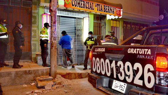 Licorerías son intervenidas por atender sin respetar el toque de queda en Ciudad Nueva (Foto: Municipalidad de Tacna).