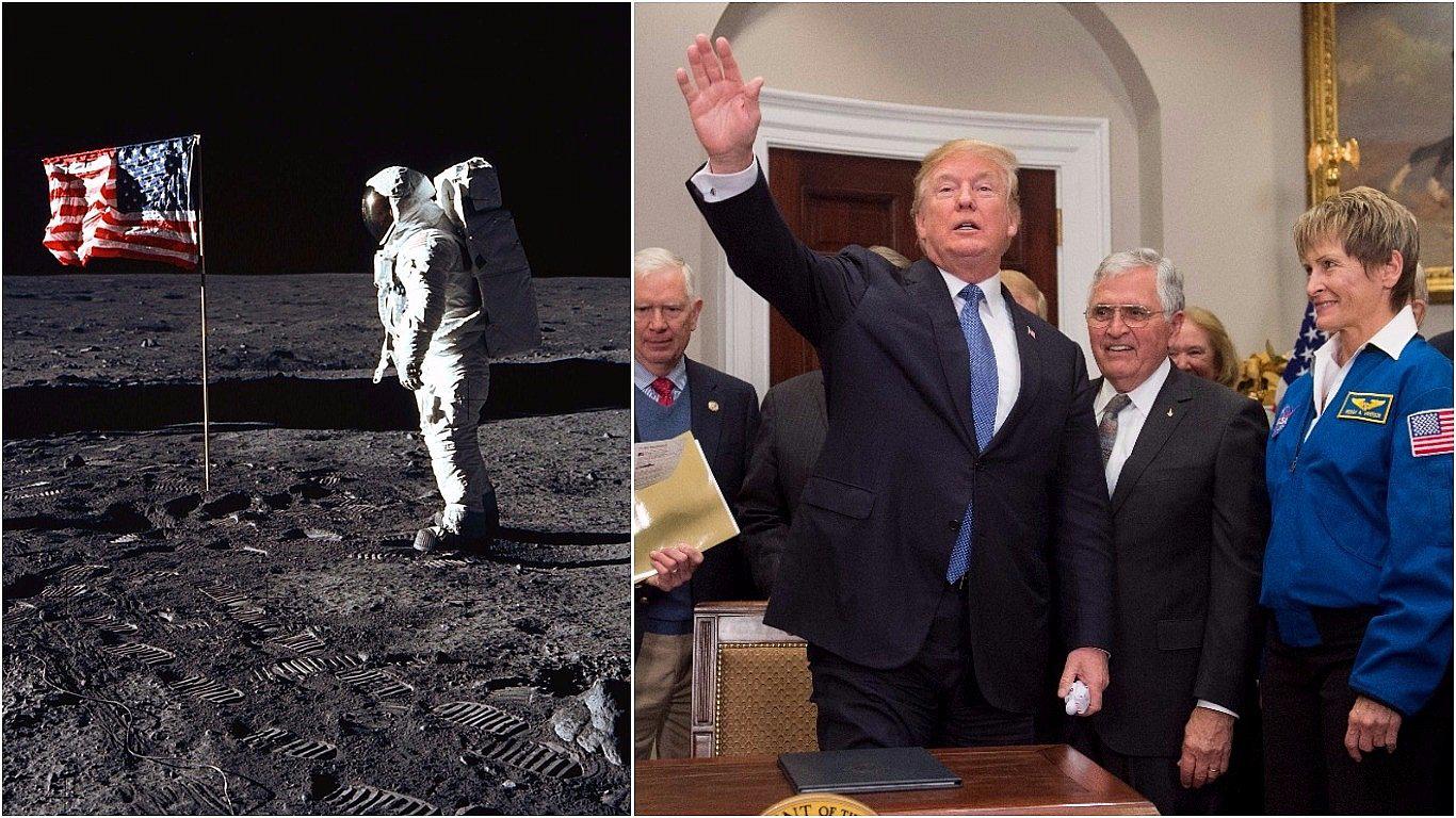 Donald Trump ordena establecer "una base" en la Luna para alcanzar Marte