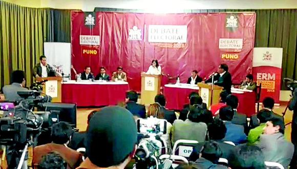 Puyazos entre candidatos marcaron el debate electoral organizado por el JNE