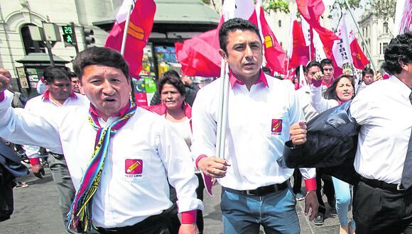 Antes, Guido Bellido y Guillermo Bermejo participaron activamente en la campaña presidencial de Pedro Castillo por Perú Libre. Ambos fueron elegidos como congresistas del partido del lápiz. (Foto: Eduardo Cavero/GEC)