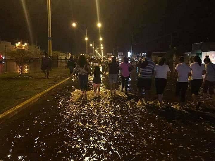 ​Chimbote: Cierran puente sobre el río Lacramarca por crecida de caudal 