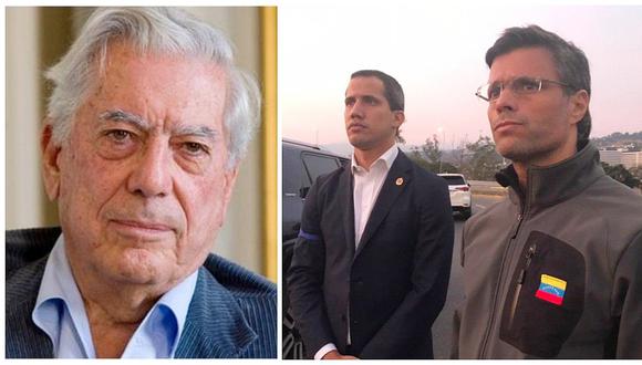 Mario Vargas Llosa: "Expreso mi solidaridad y mi respaldo decidido a Juan Guaidó y a Leopoldo López"