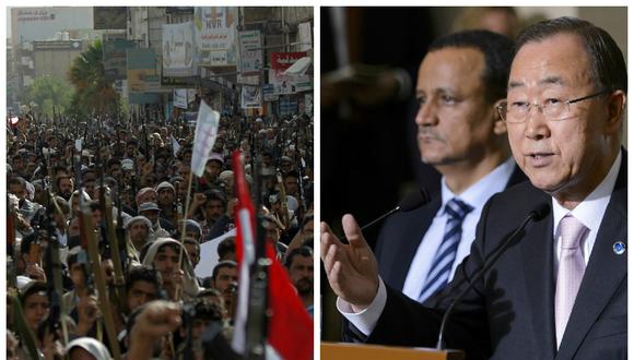 Ban Ki-moon pide una tregua humanitaria en Yemen