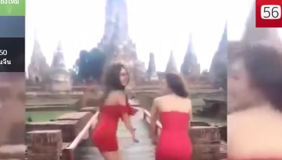 YouTube:  baile 'hot' de mujeres en templo sagrado genera polémica