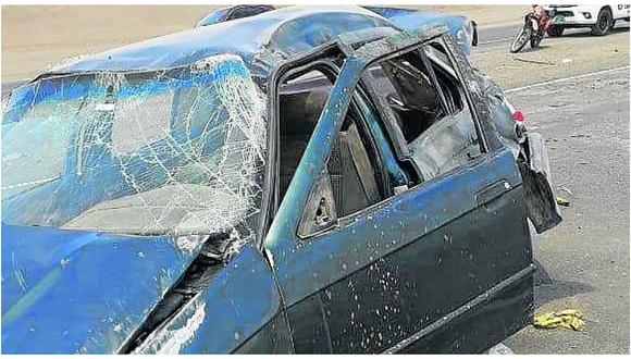 Pareja de esposos fallece en accidente automovilístico en Huarmey  